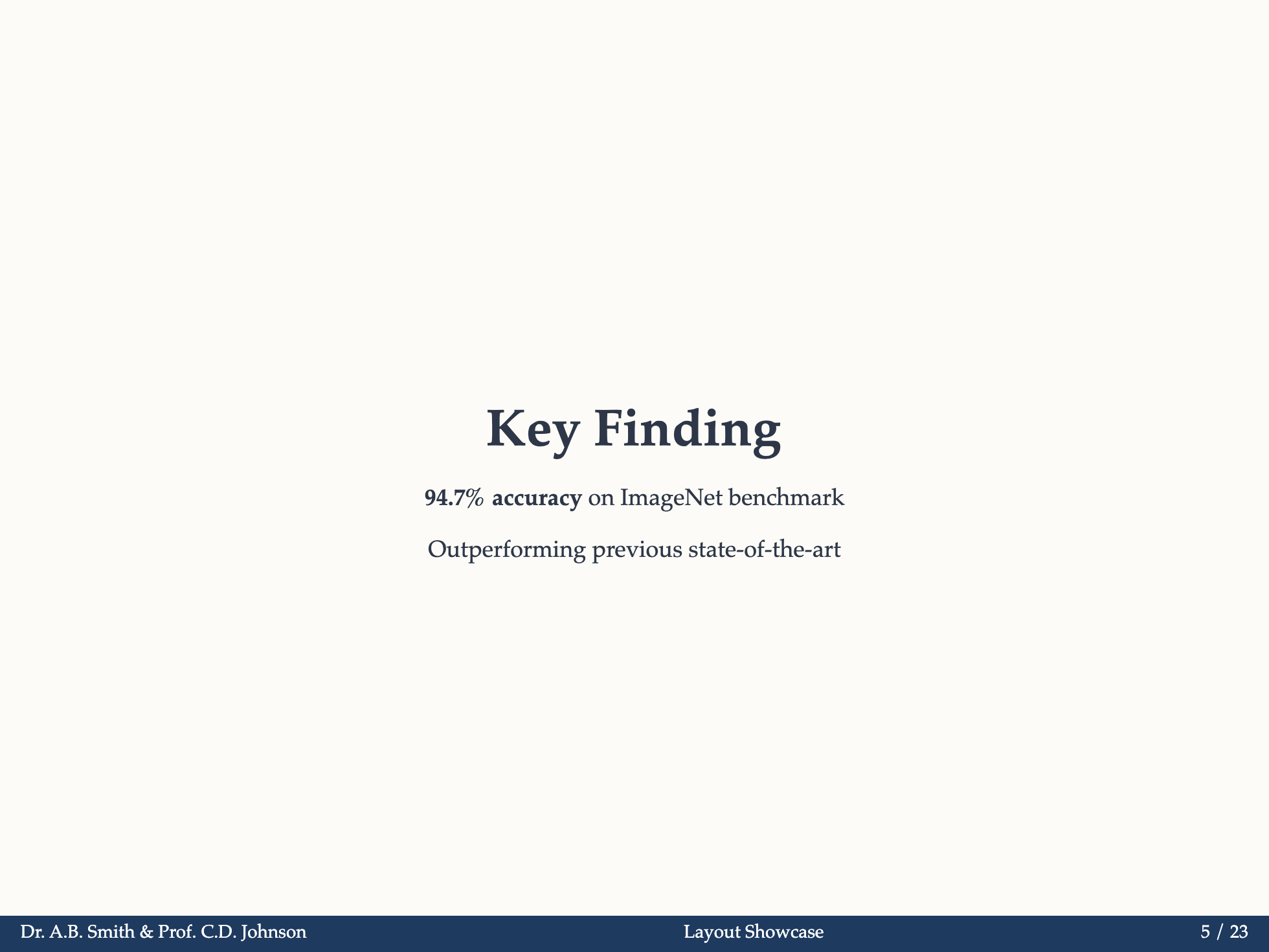 Center Layout Example