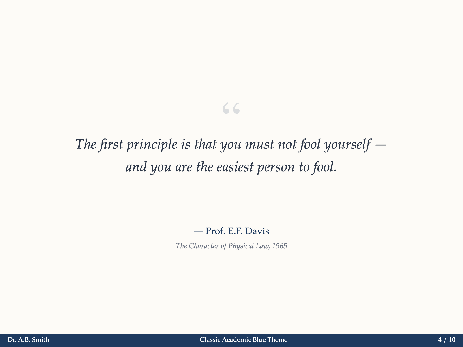 Classic Blue - Quote