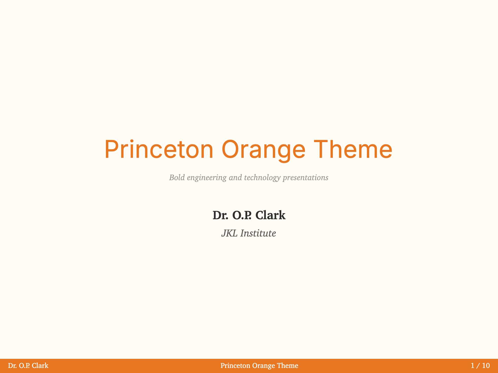Princeton - Cover